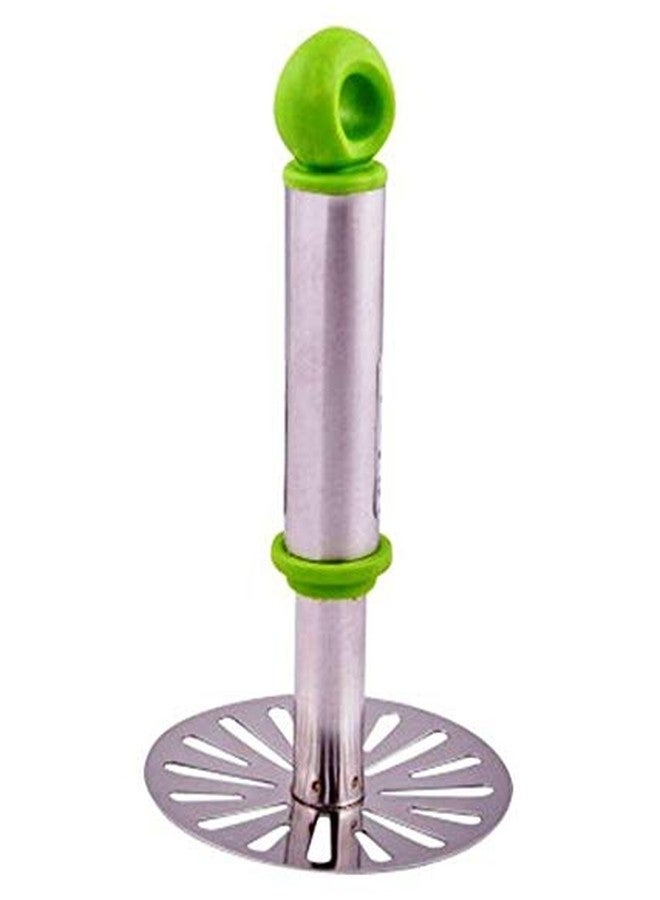 Elexiq Stainless Steel Potato Vegetable Pav Bhaji Masher & Pizza Cutter - Image 3